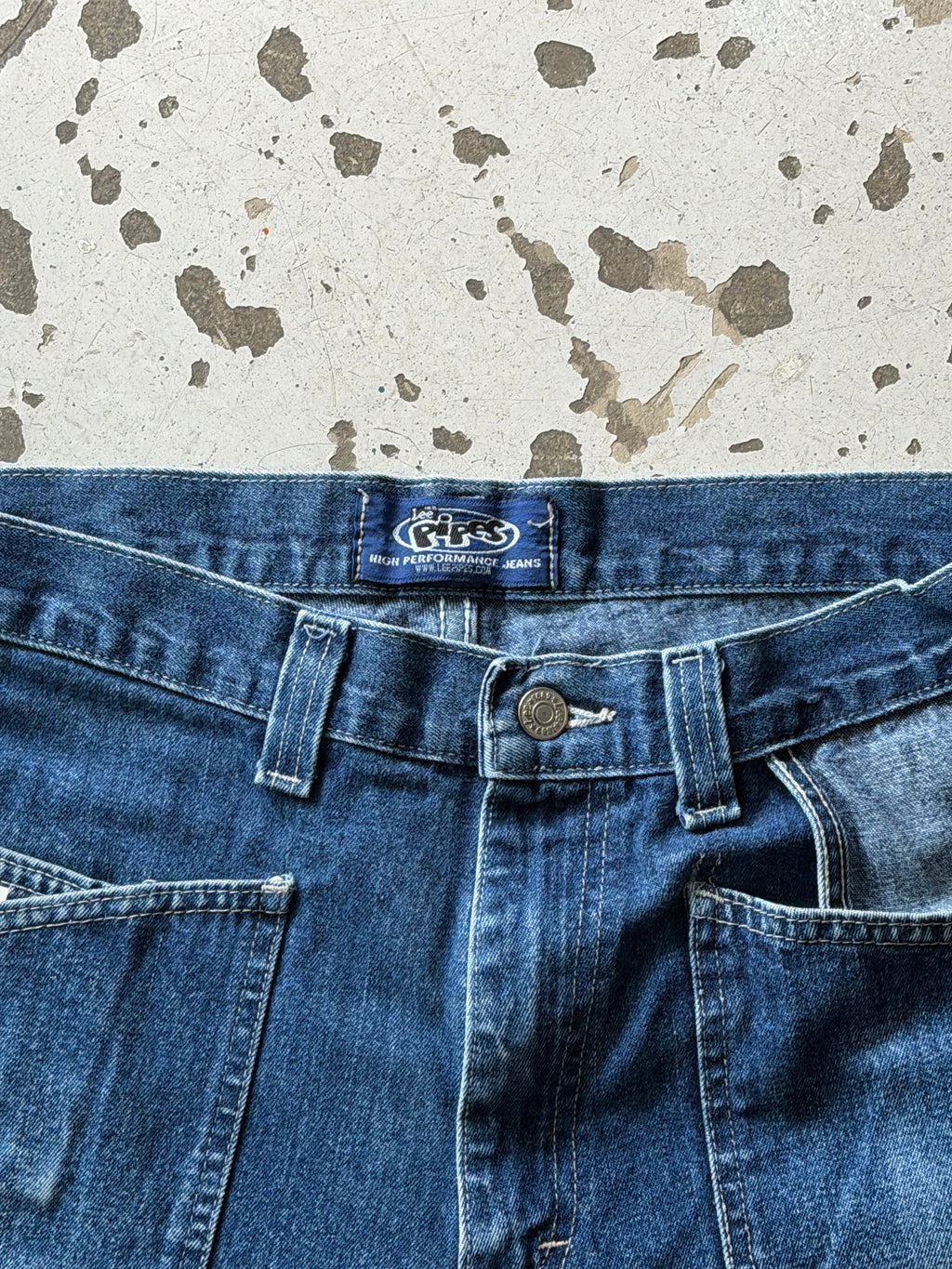 Lee Pipes | baggy jorts | Blå | W32