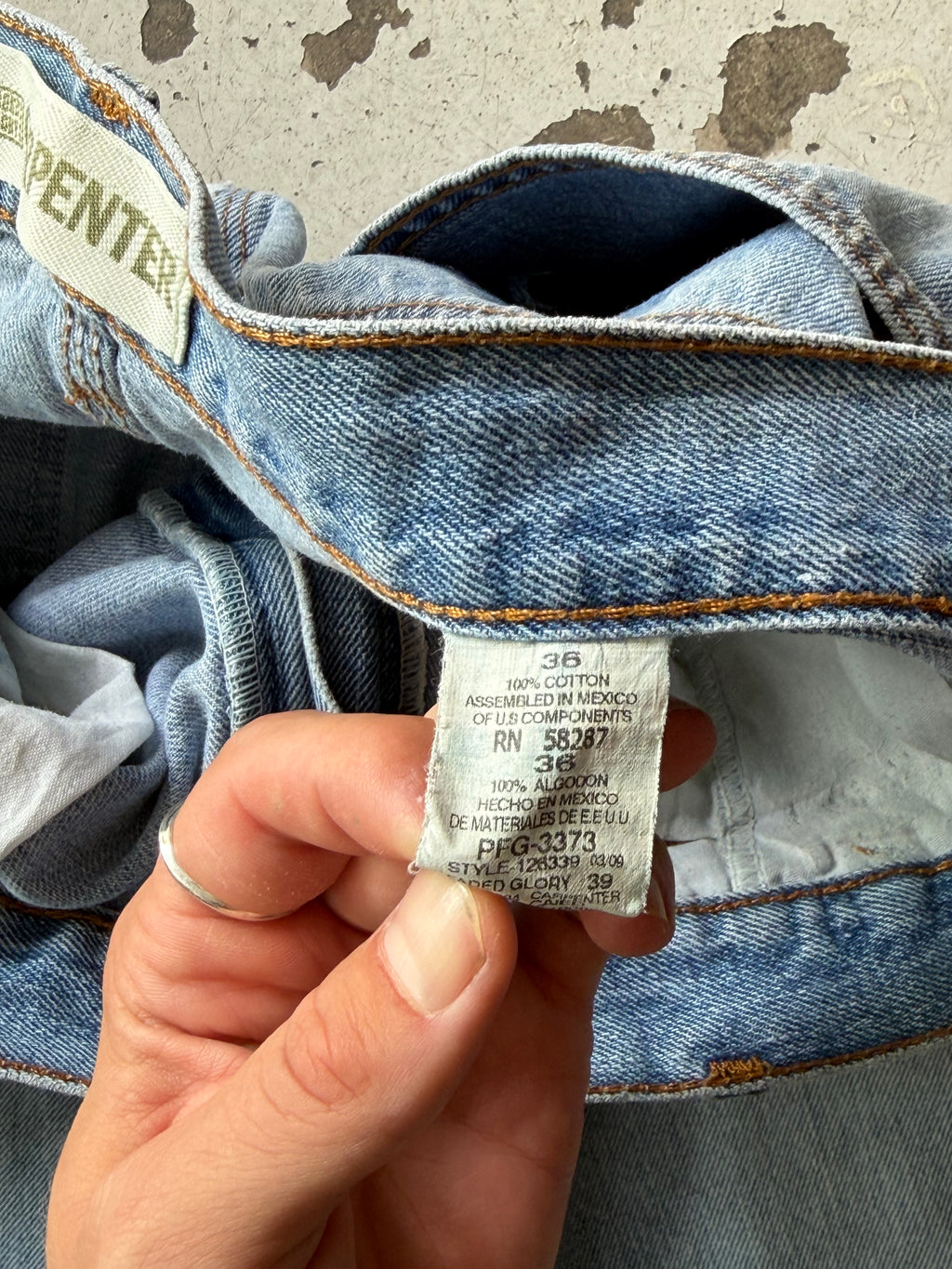 Faded Glory | Vintage carpenter jorts | Lyseblå | W36