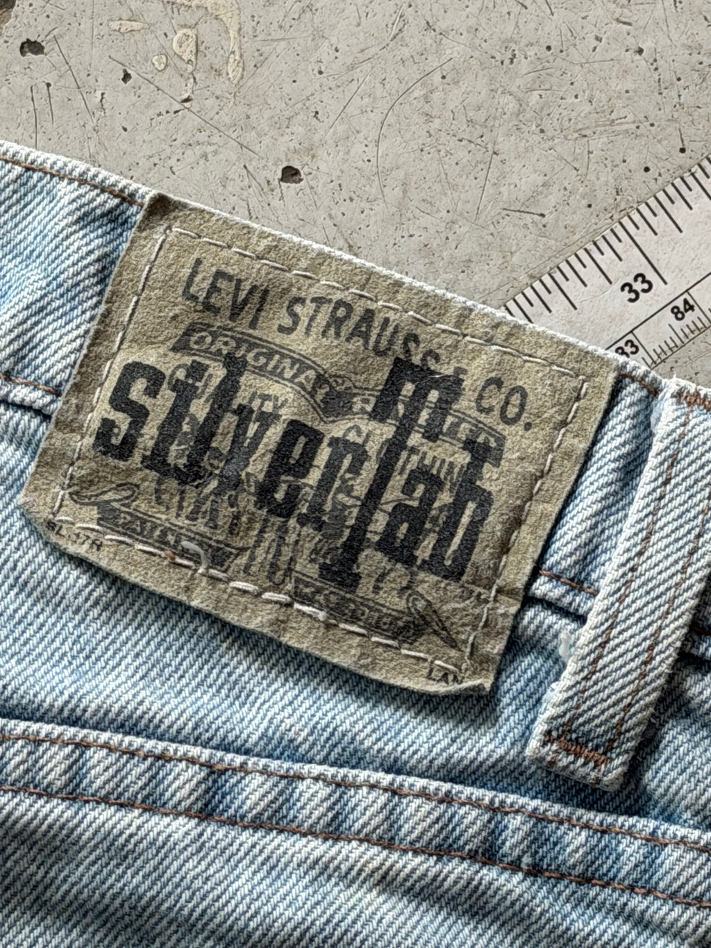 Levi’s SilverTab | Vintage baggy jorts | Lyseblå | W36