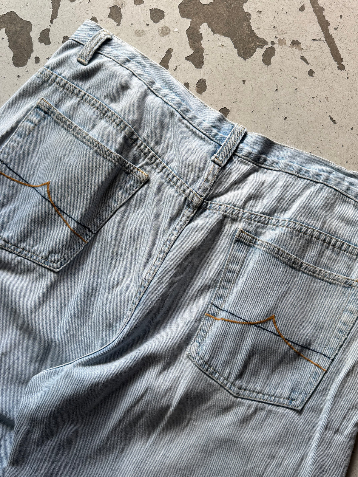 Route 66 | Baggy denim jorts | Lyseblå | W38
