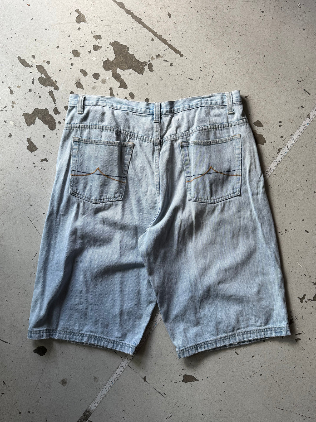 Route 66 | Baggy denim jorts | Lyseblå | W38
