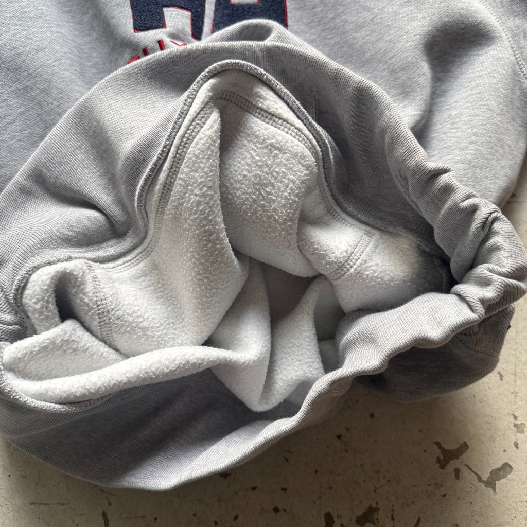 Helly Hansen hoodie – vintage grå hættetrøje med logo (Small)