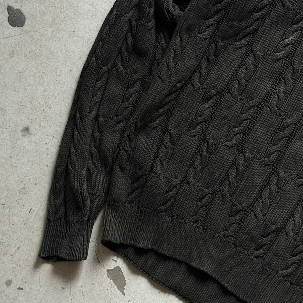 Ralph Lauren | kabelstrik sweater | mørkegrøn | M