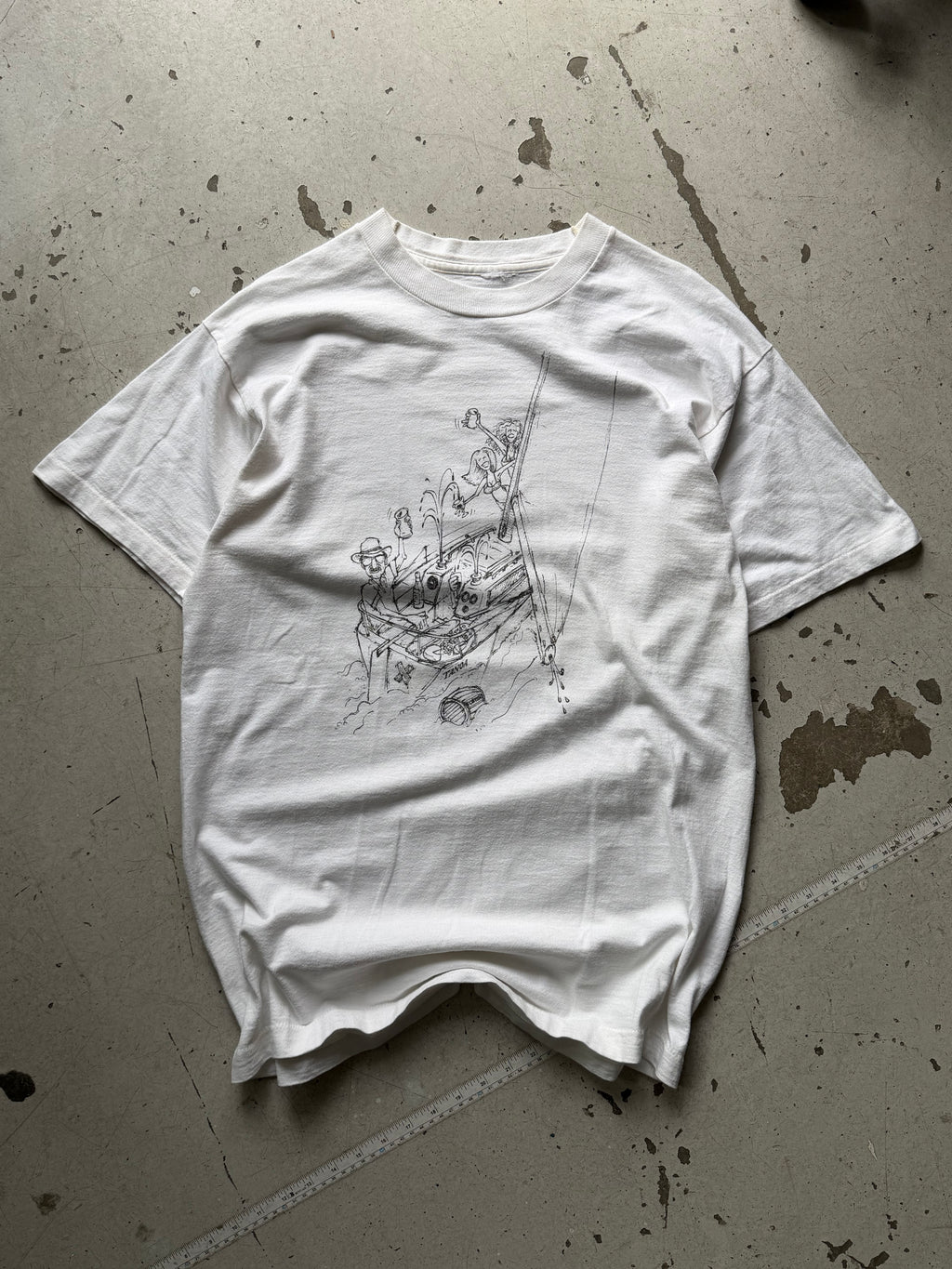 Made in USA | vintage graphic tee| hvid | M/L
