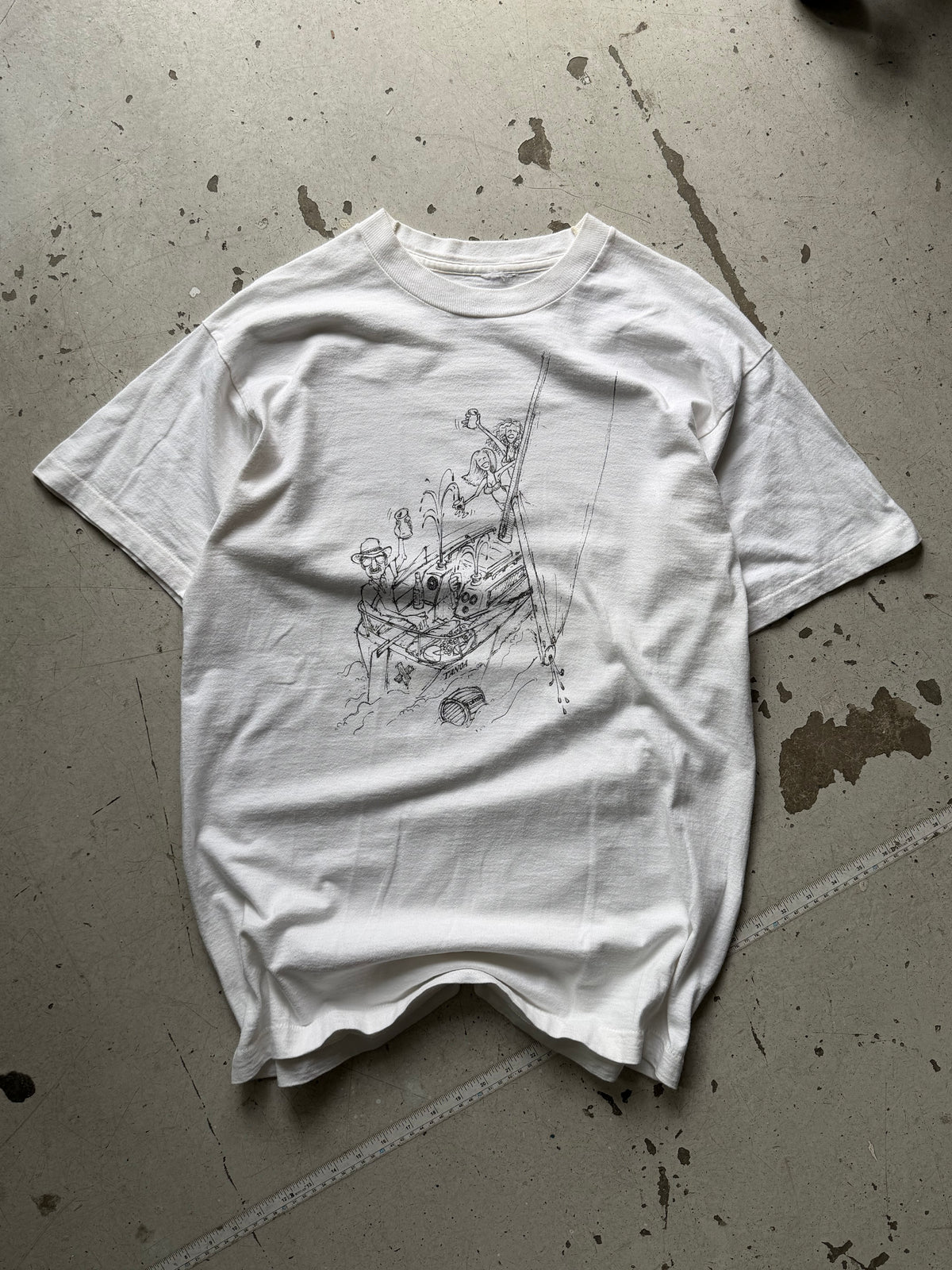 Made in USA | vintage graphic tee| hvid | M/L