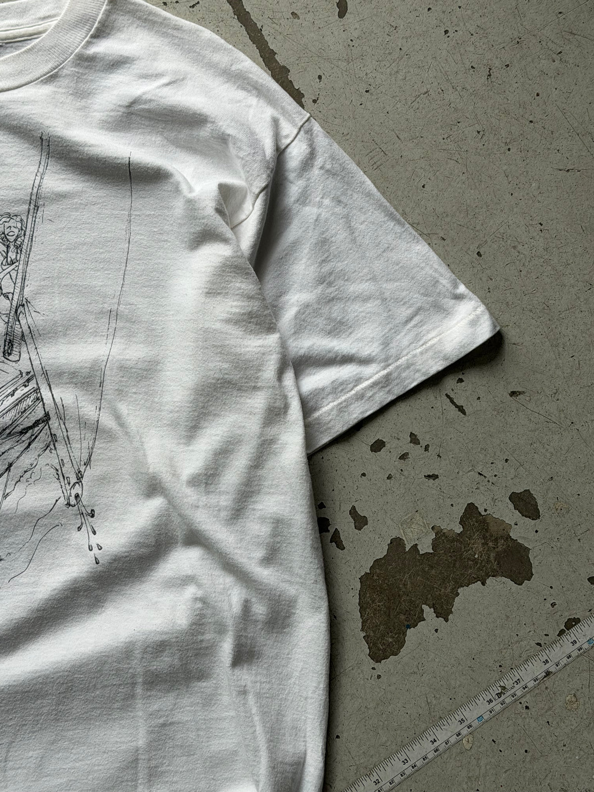 Made in USA | vintage graphic tee| hvid | M/L