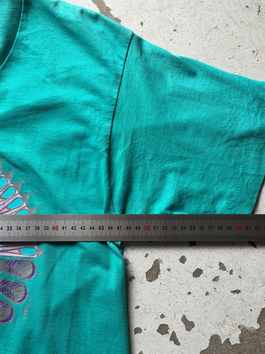 Made in USA | vintage  graphic tee | turkis | M