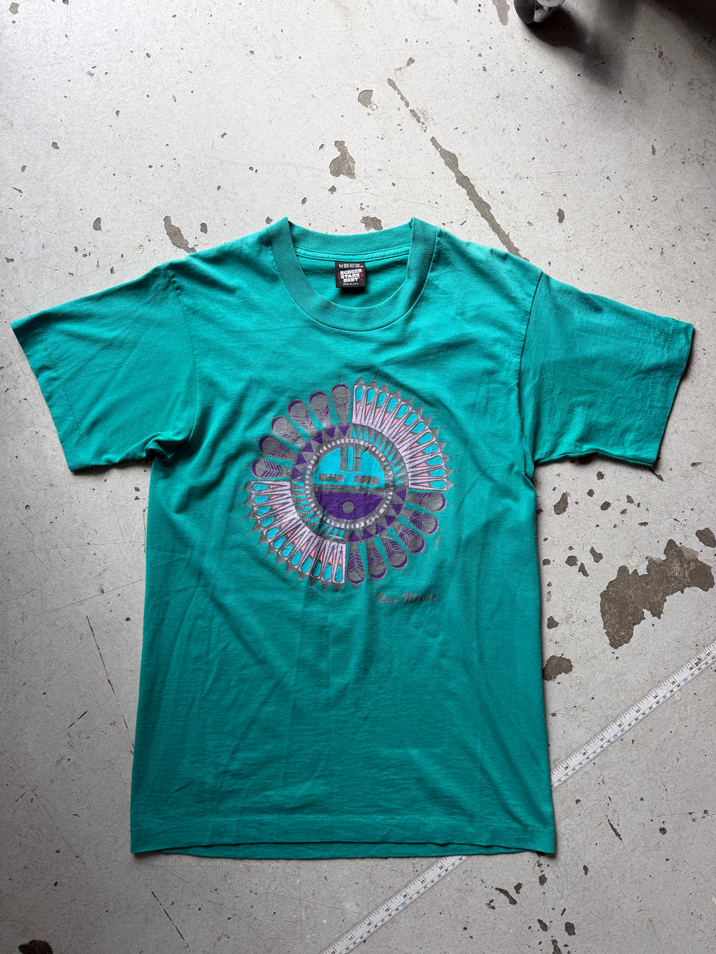 Made in USA | vintage  graphic tee | turkis | M