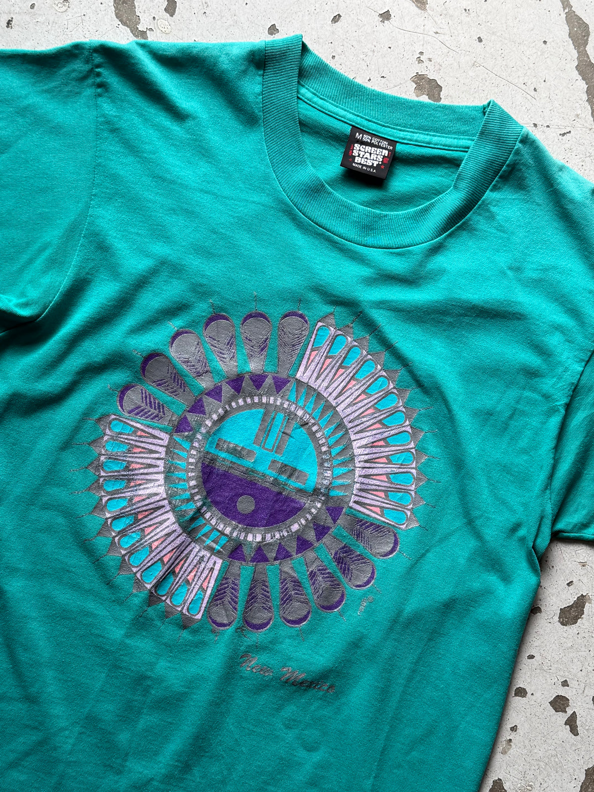 Made in USA | vintage  graphic tee | turkis | M