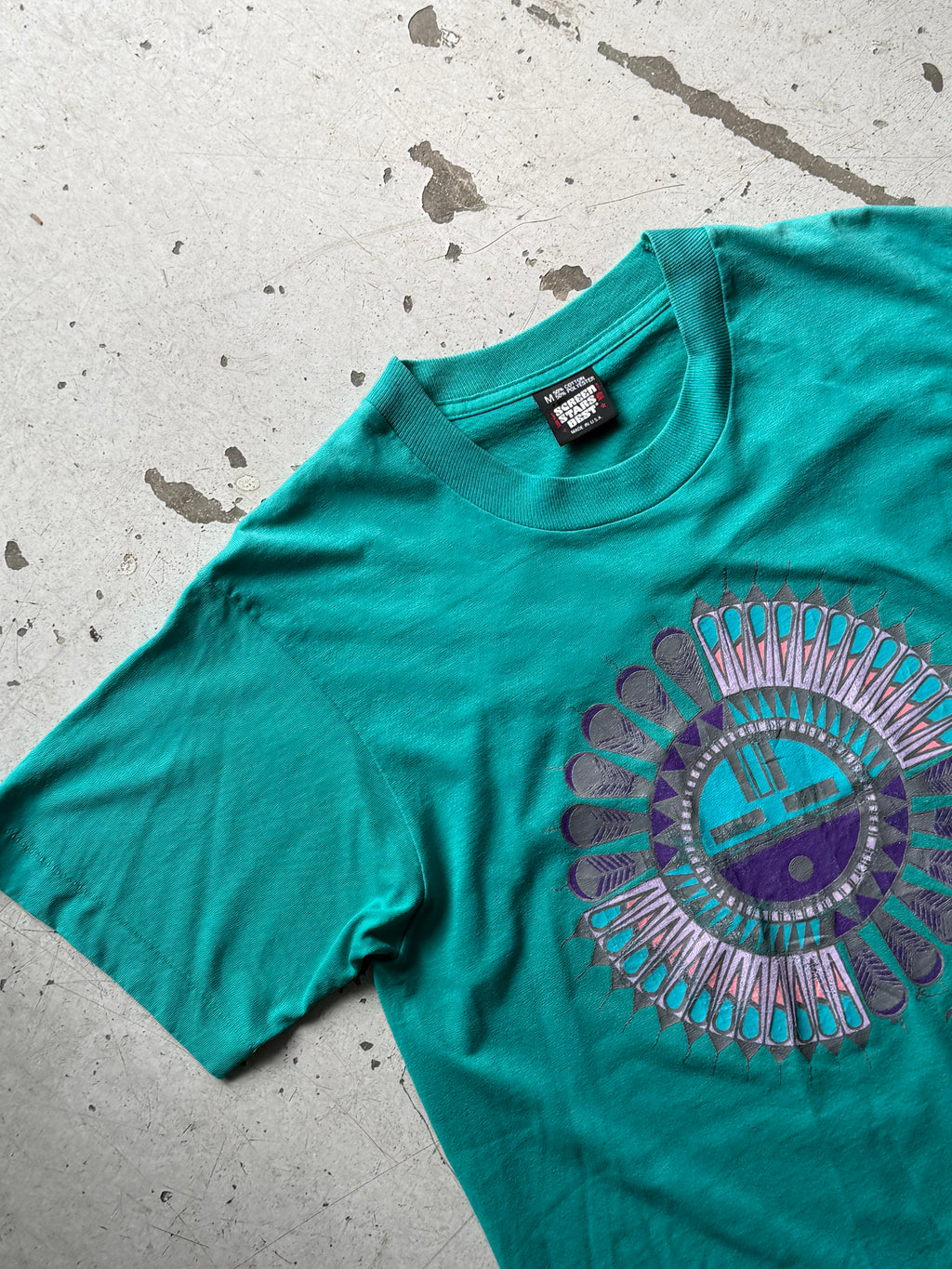 Made in USA | vintage  graphic tee | turkis | M