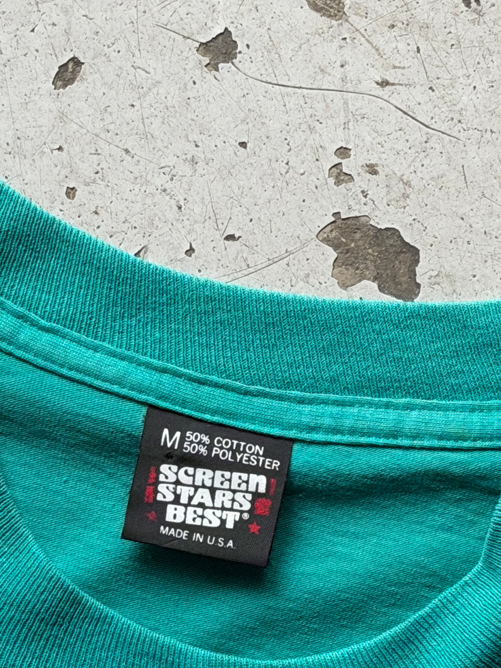 Made in USA | vintage  graphic tee | turkis | M