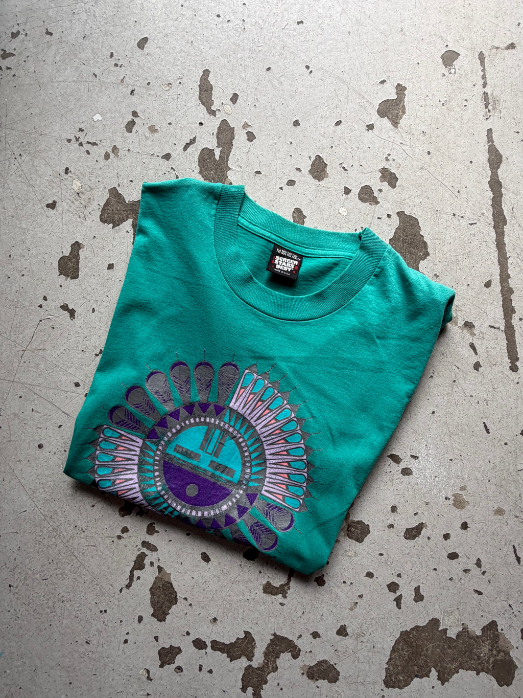 Made in USA | vintage  graphic tee | turkis | M