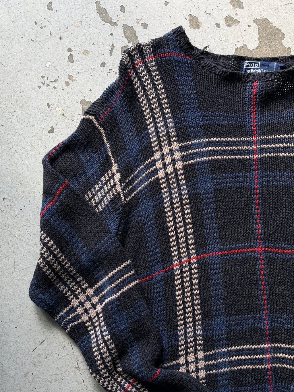 Ralph Lauren | ternet striktrøje | navy | L