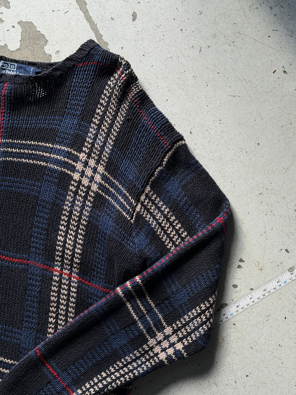 Ralph Lauren | ternet striktrøje | navy | L