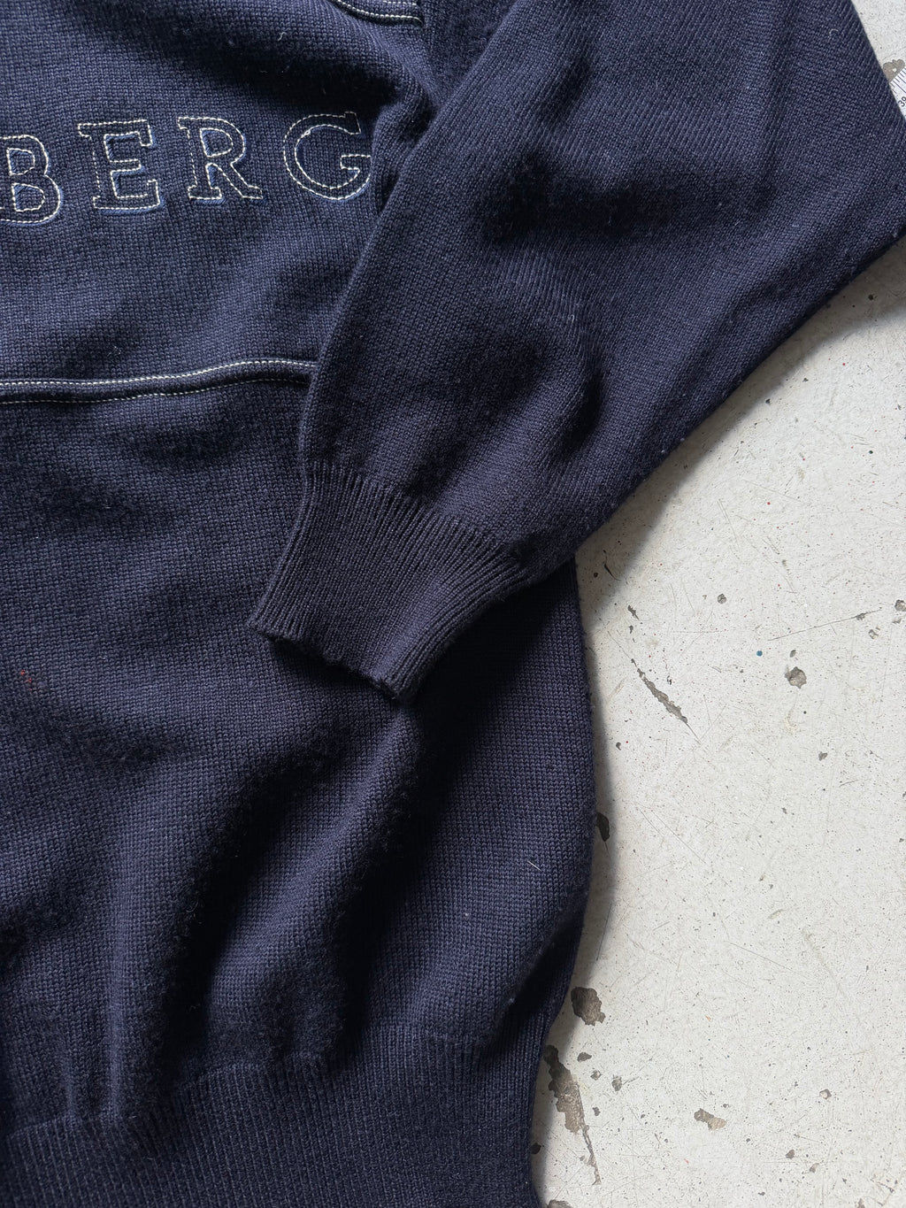 Vintage | ternet striktrøje | navy | L