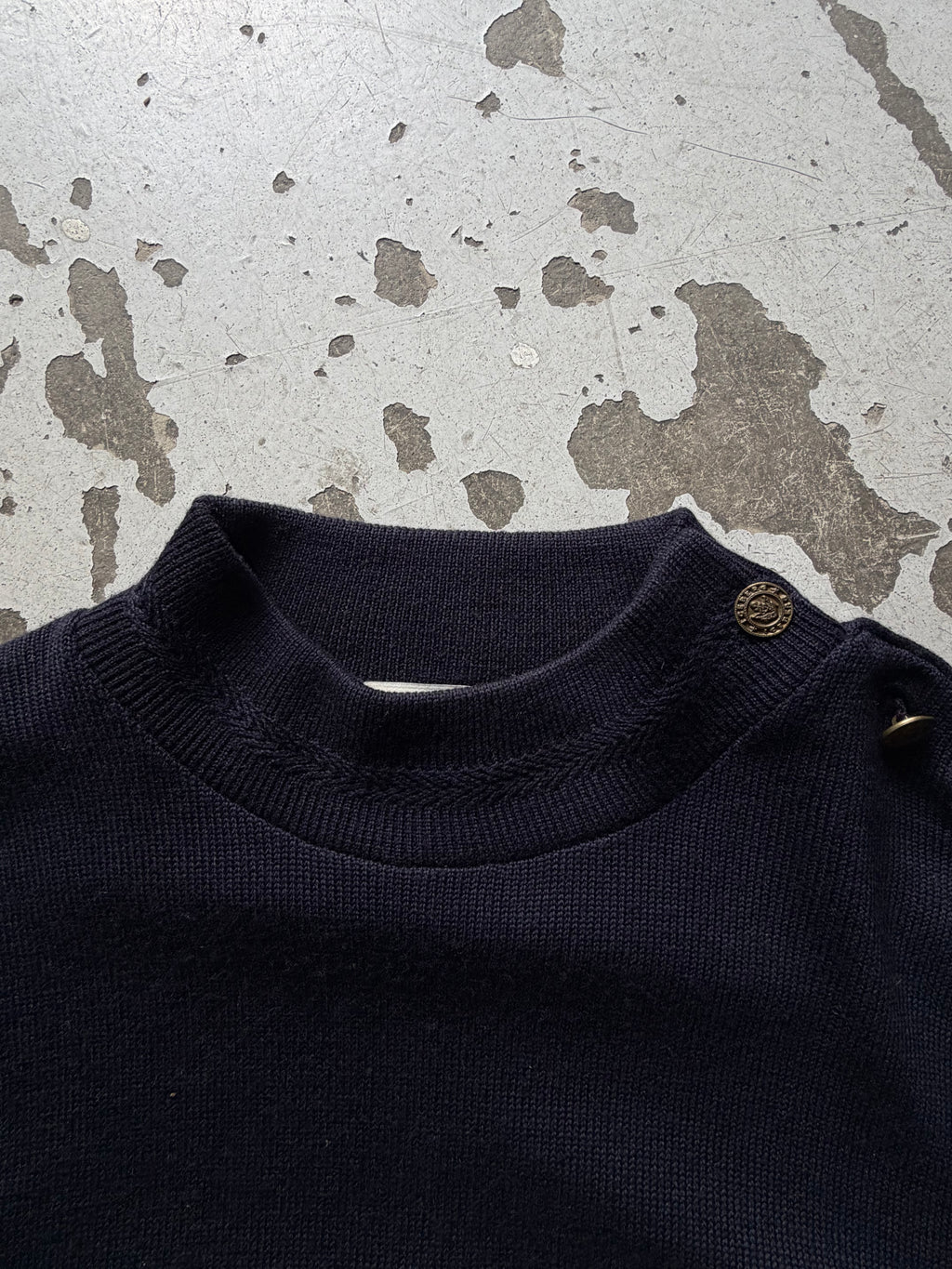 Vintage | ternet striktrøje | navy | L