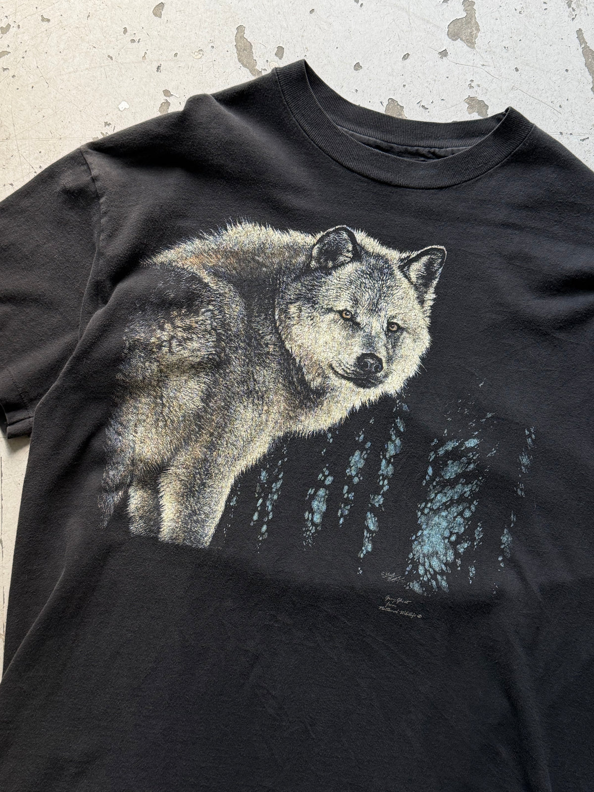Made in USA | Wolf graphic T-shirt | sort | XL
