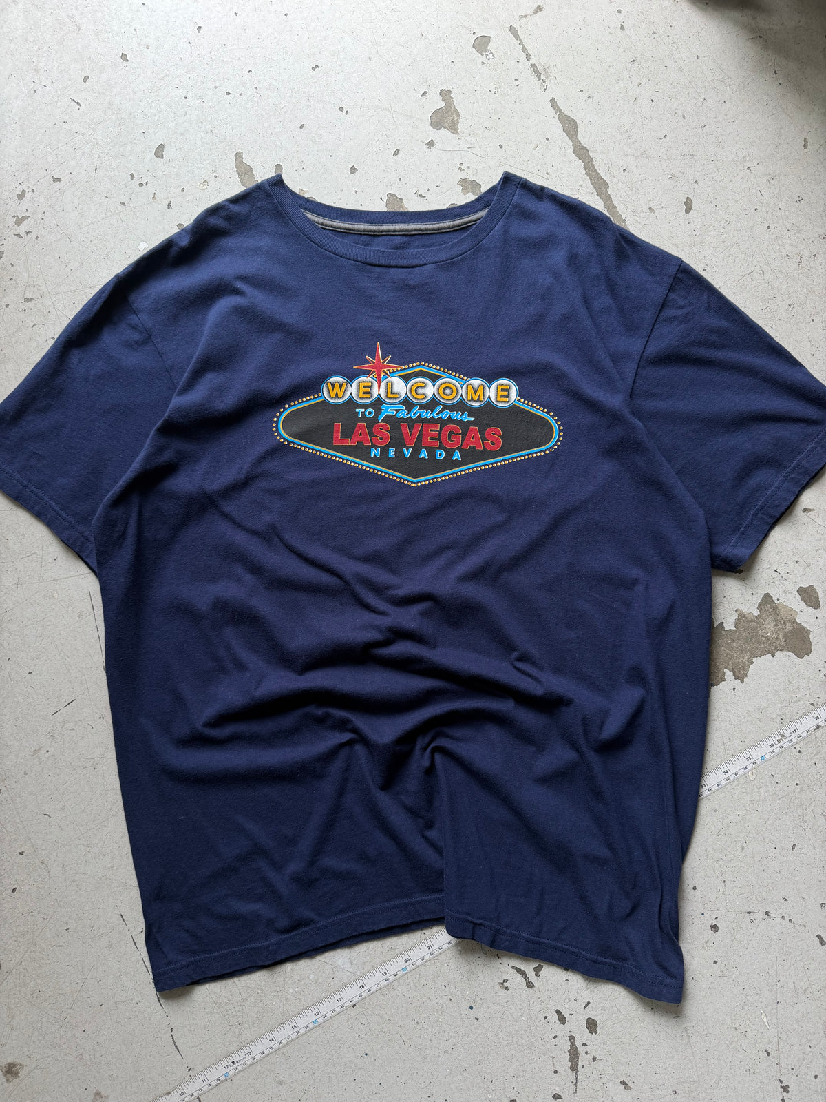 Las Vegas | amerikansk tee | navy | XL