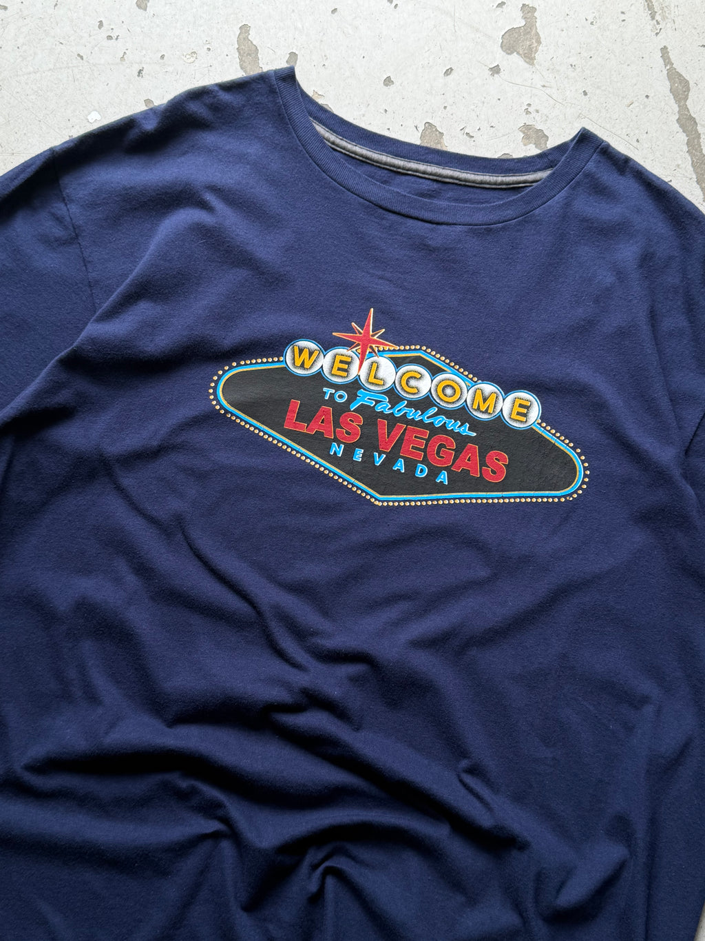 Las Vegas | amerikansk tee | navy | XL