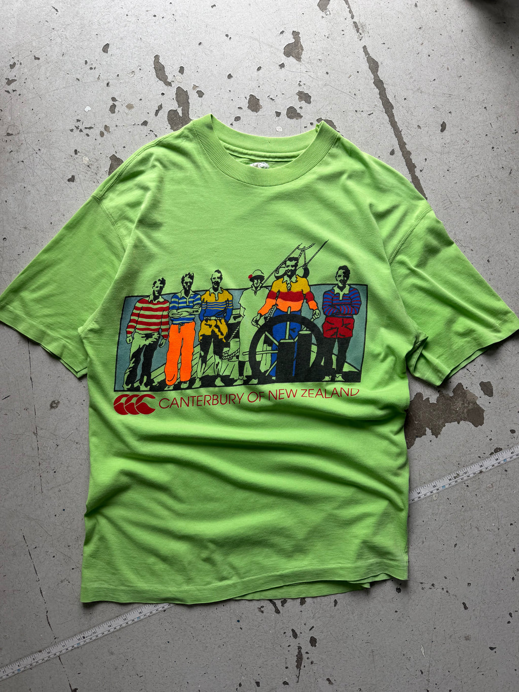 New Zealand | graphic T-shirt | limegrøn | M