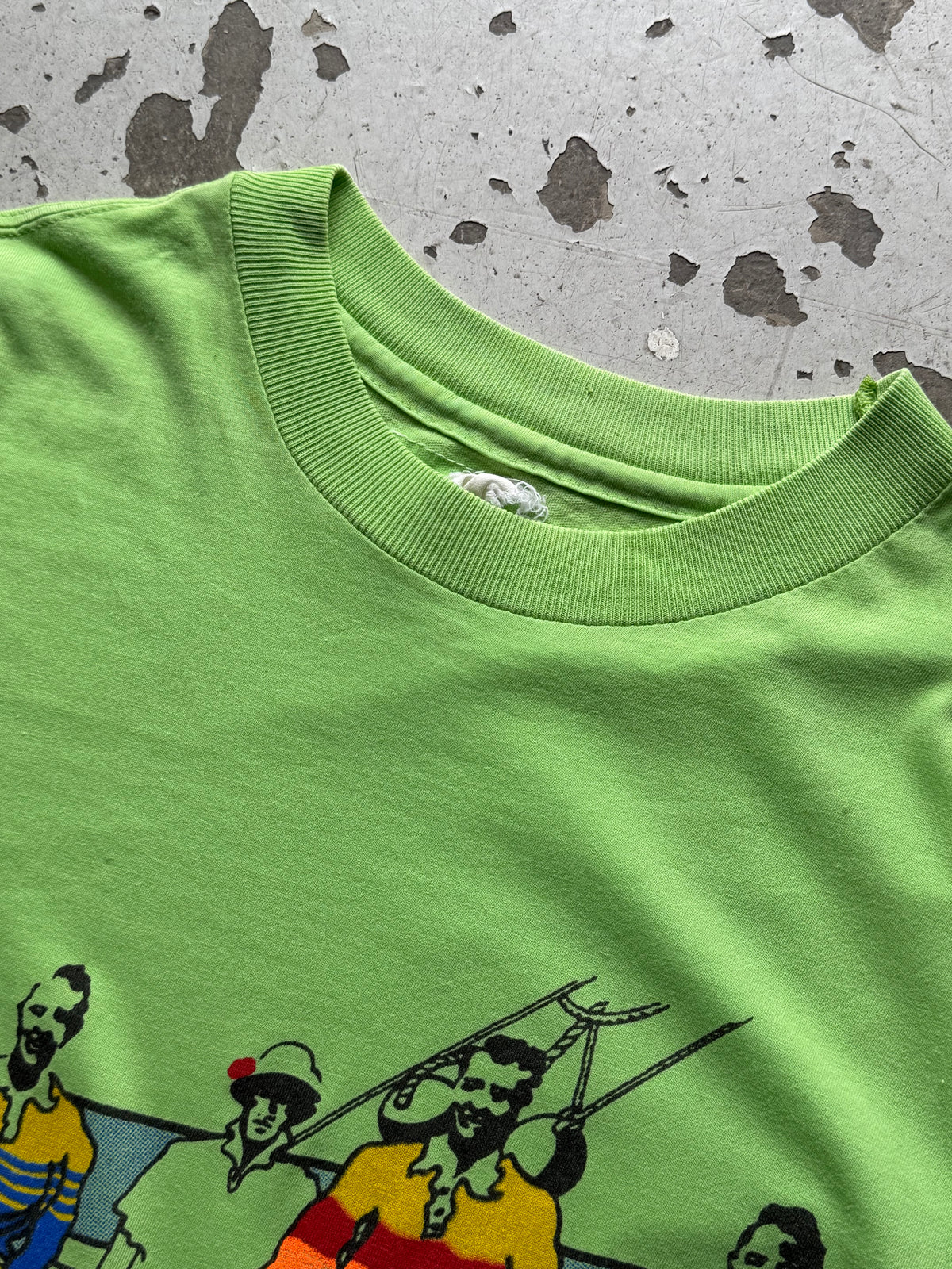 New Zealand | graphic T-shirt | limegrøn | M