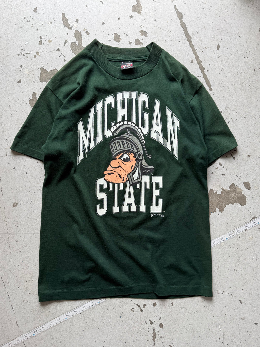 Made in USA | Michigan State college | mørkegrøn | M