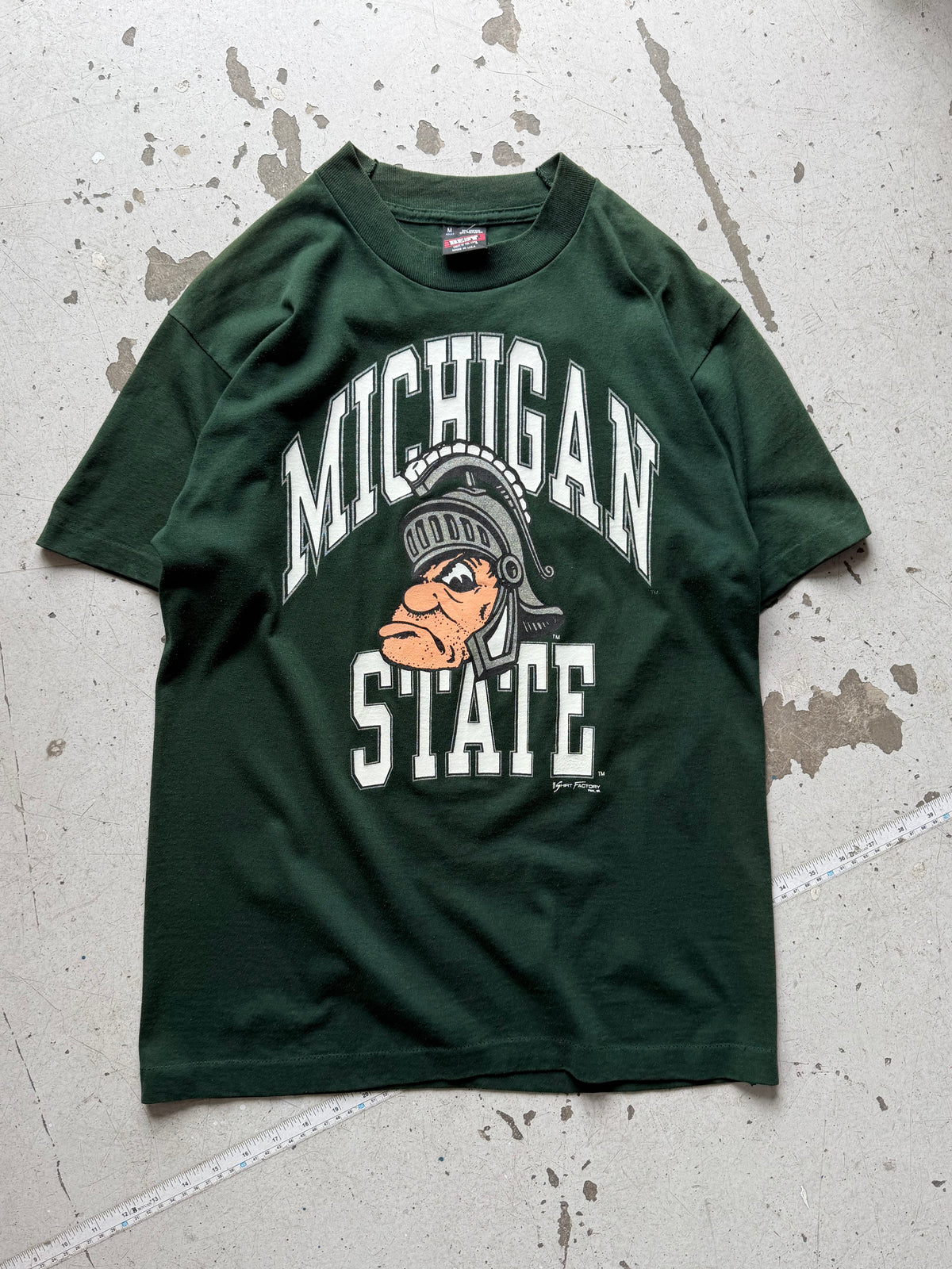 Made in USA | Michigan State college | mørkegrøn | M