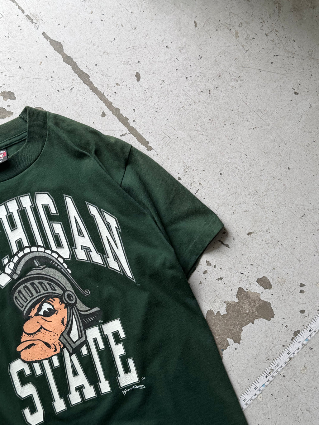 Made in USA | Michigan State college | mørkegrøn | M