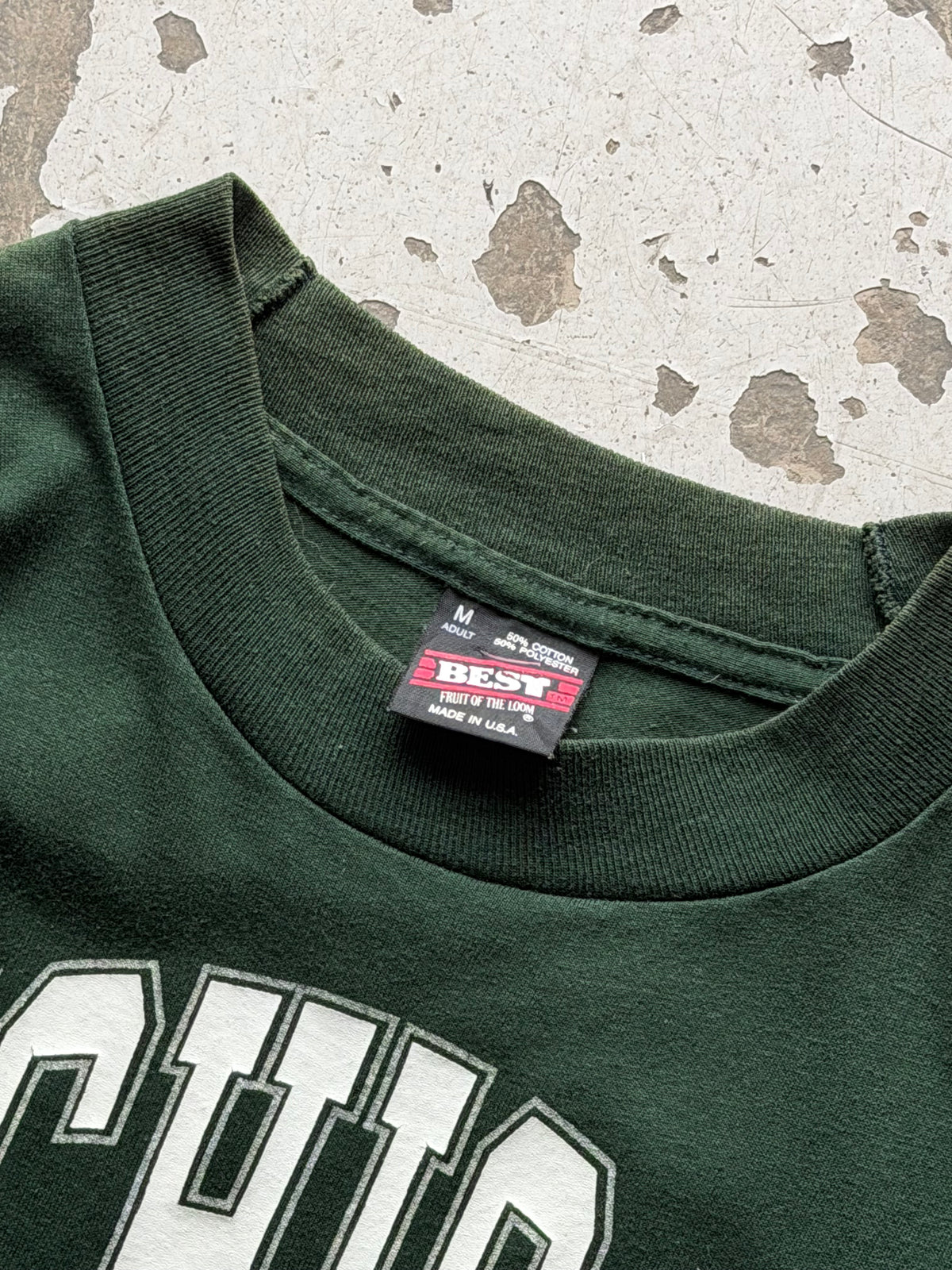 Made in USA | Michigan State college | mørkegrøn | M