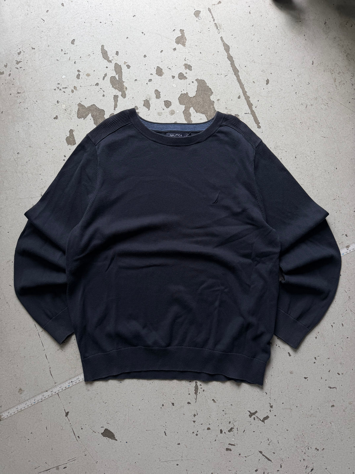 Nautica | crewneck striktrøje | navy | L