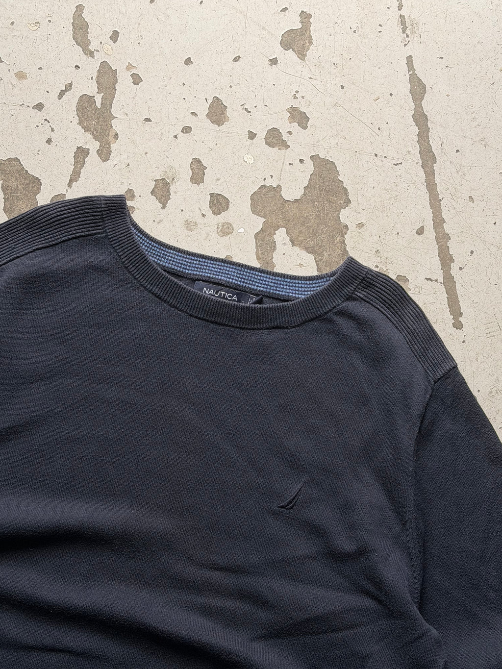 Nautica | crewneck striktrøje | navy | L