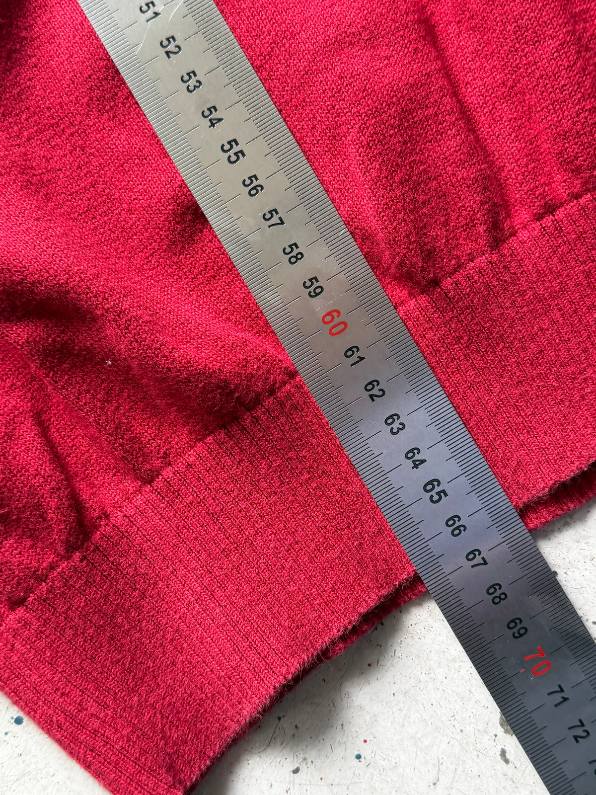Nautica | 1/4 zip striktrøje | rød/navy | L