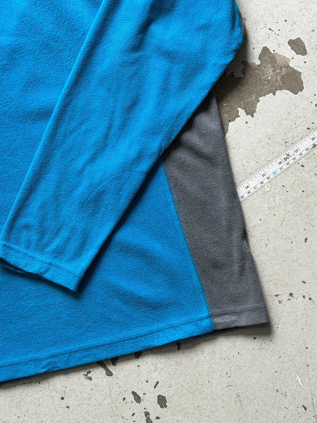 Columbia | 1/4 zip fleece | blå/grå | L