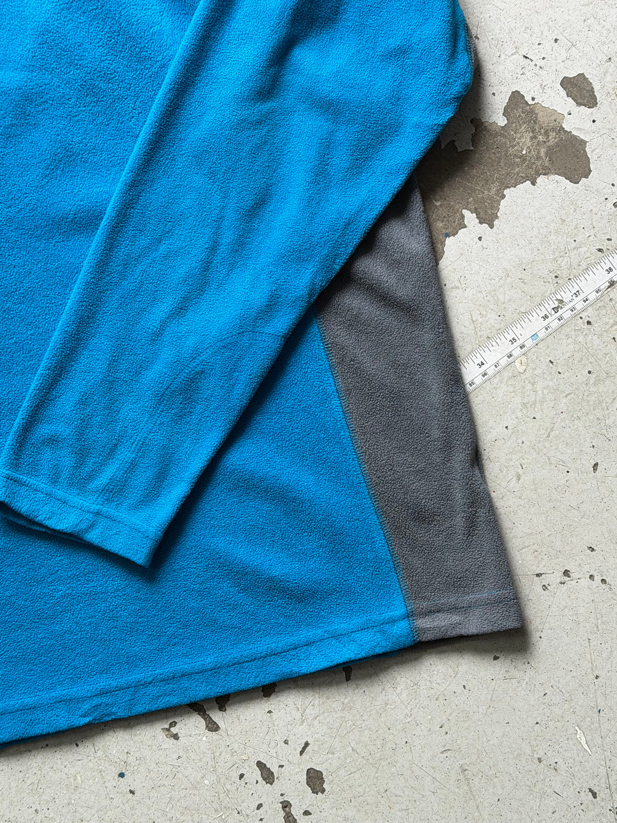 Columbia | 1/4 zip fleece | blå/grå | L