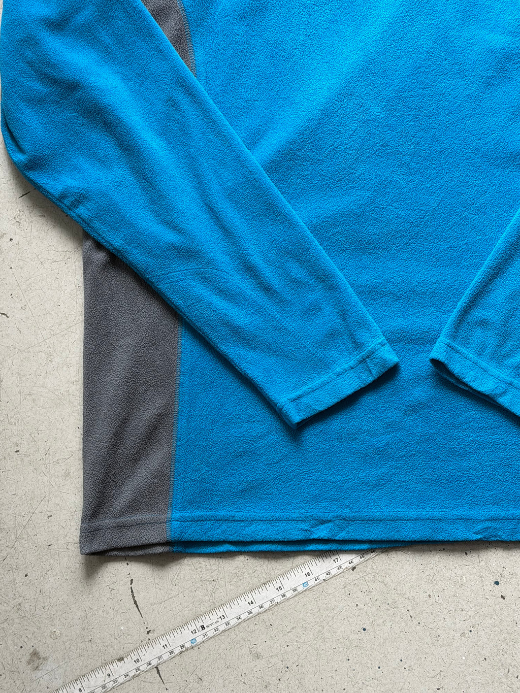 Columbia | 1/4 zip fleece | blå/grå | L
