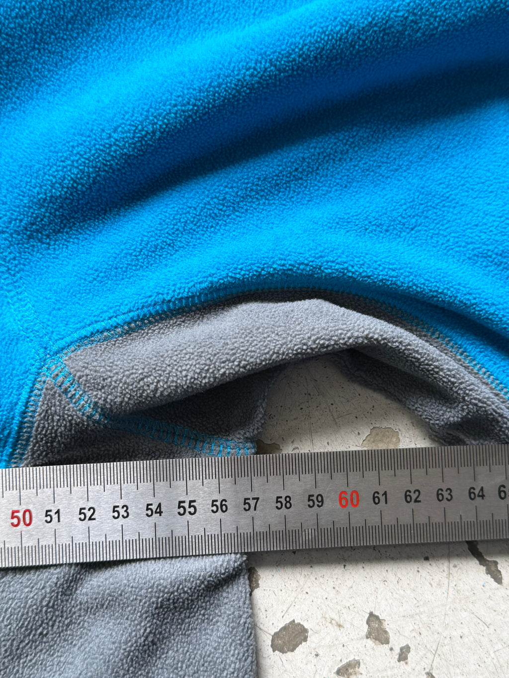 Columbia | 1/4 zip fleece | blå/grå | L