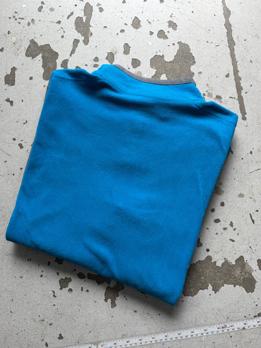 Columbia | 1/4 zip fleece | blå/grå | L