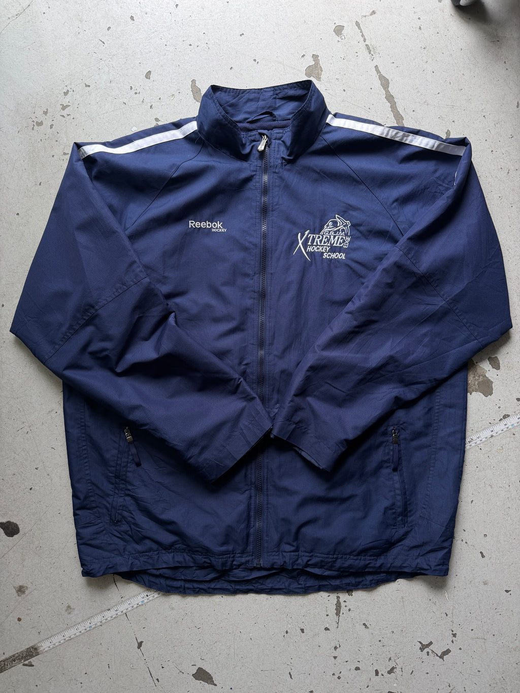 Reebok | Hockey Trackjakke | blå/hvid | 2XL