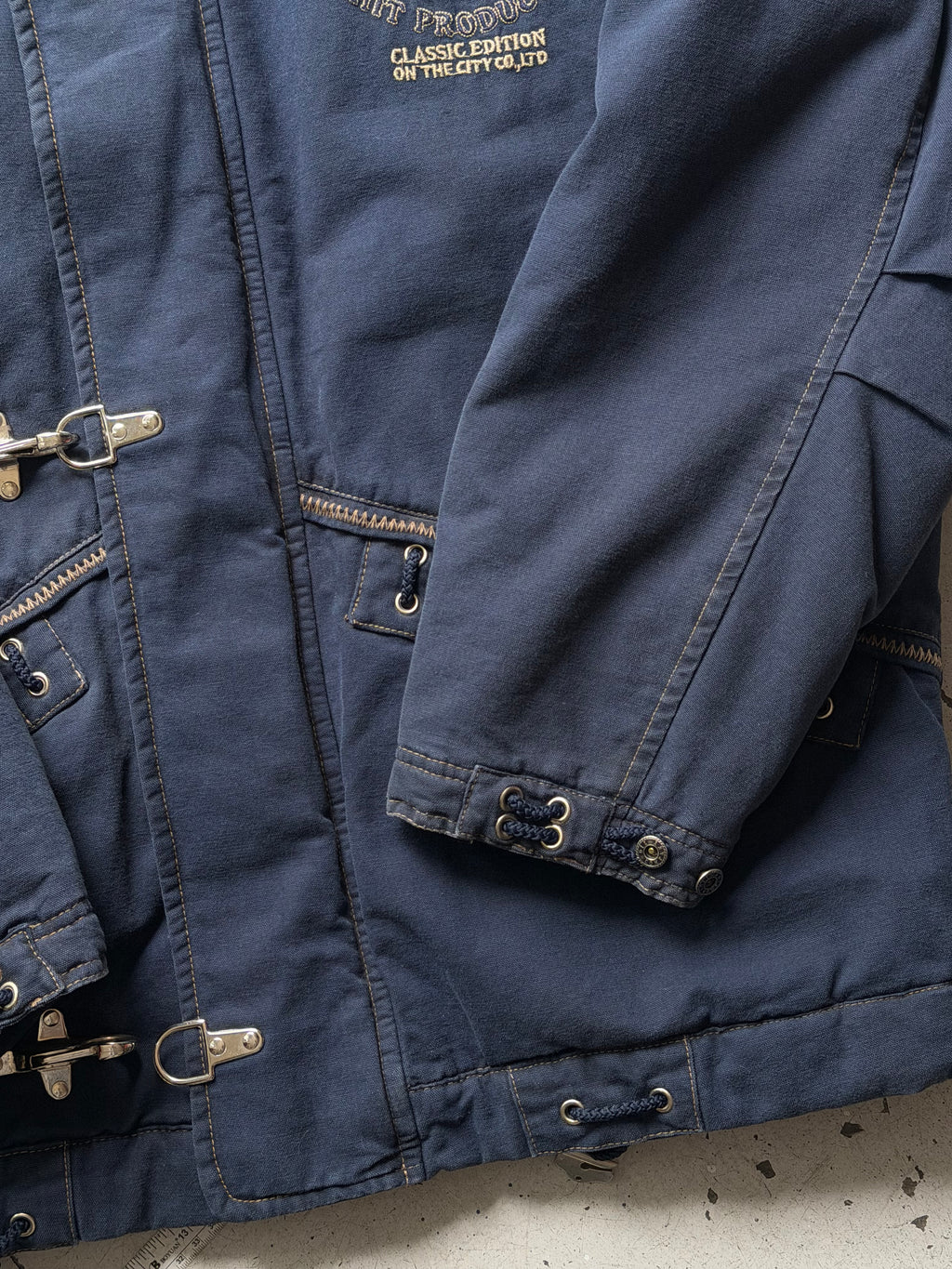 Oil Company | Vintage workwear jakke | navy | XL