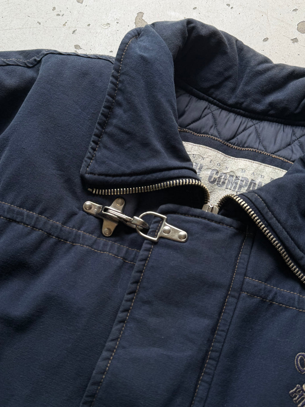 Oil Company | Vintage workwear jakke | navy | XL
