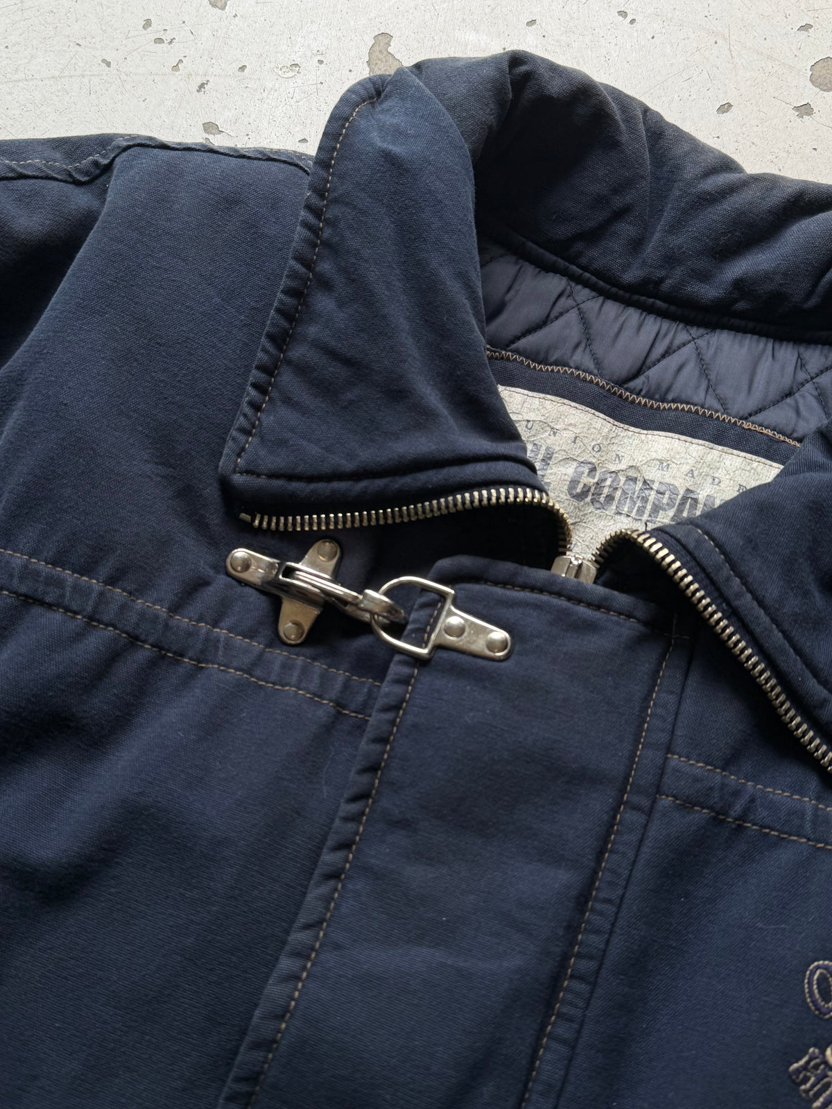 Oil Company | Vintage workwear jakke | navy | XL