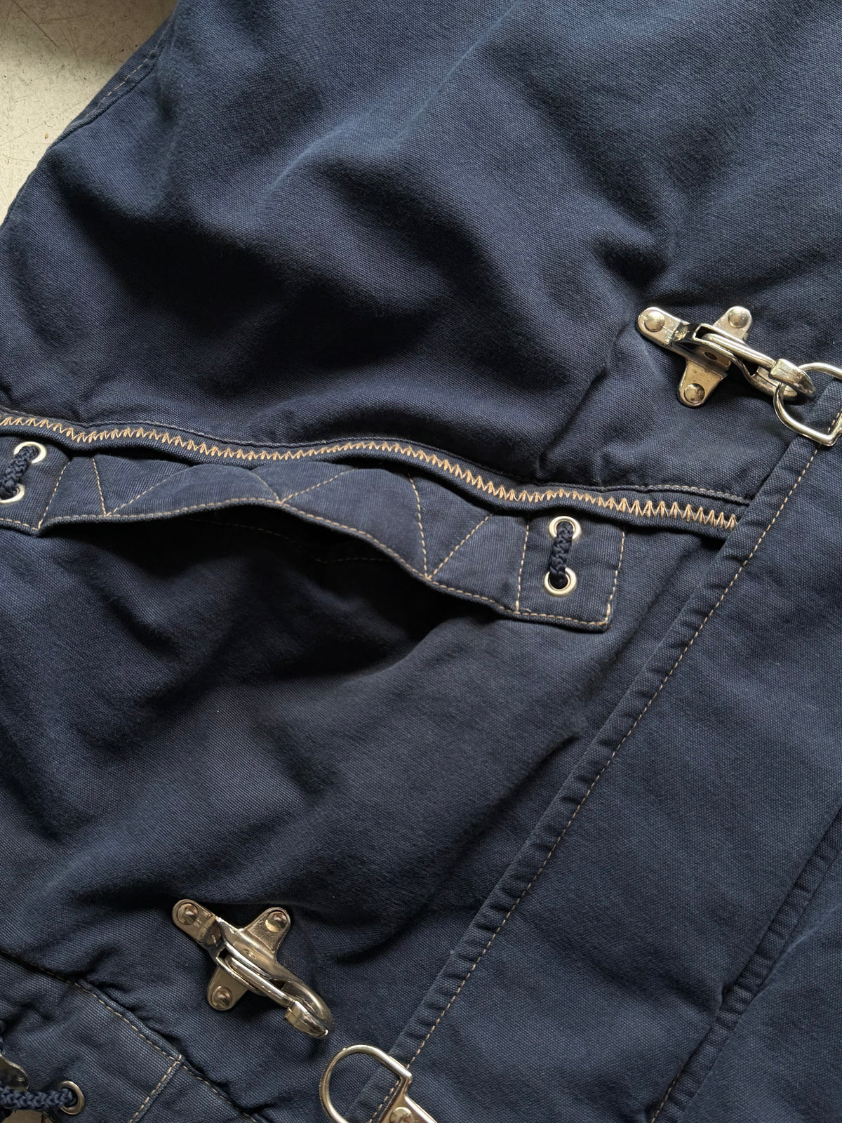 Oil Company | Vintage workwear jakke | navy | XL