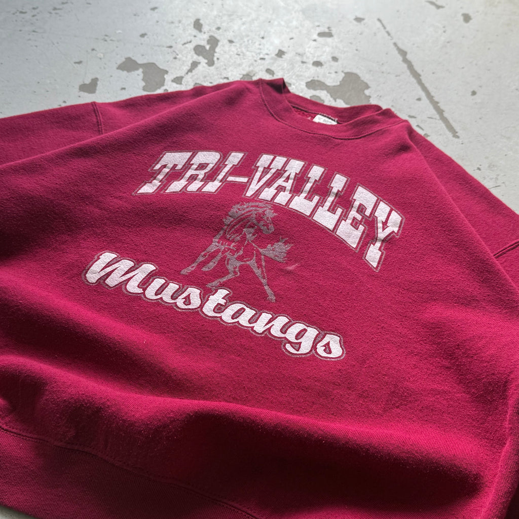 90s Fruit of the Loom | Crewneck | Rød | L/XL