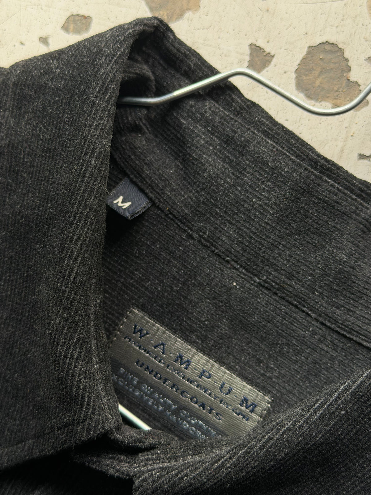 Vintage | fløjlsskjorte | sort | M