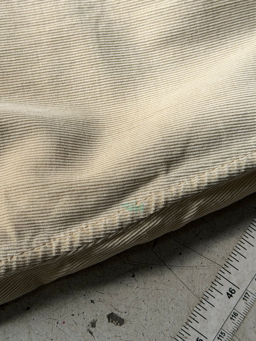 Vintage | fløjlsskjorte | beige | XL