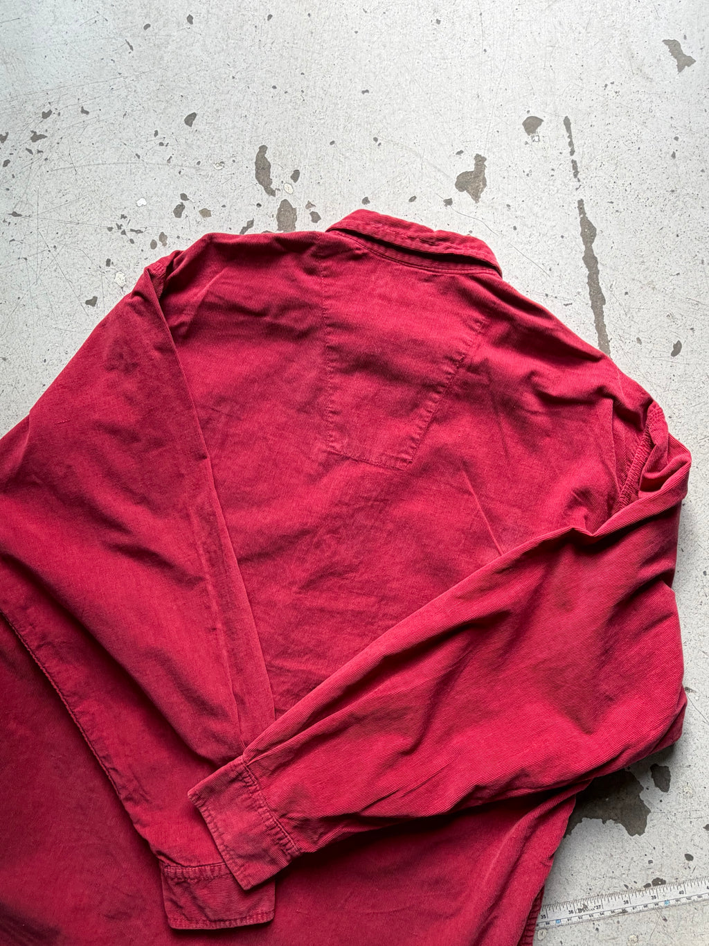 Vintage | fløjlsskjorte | Rød | M