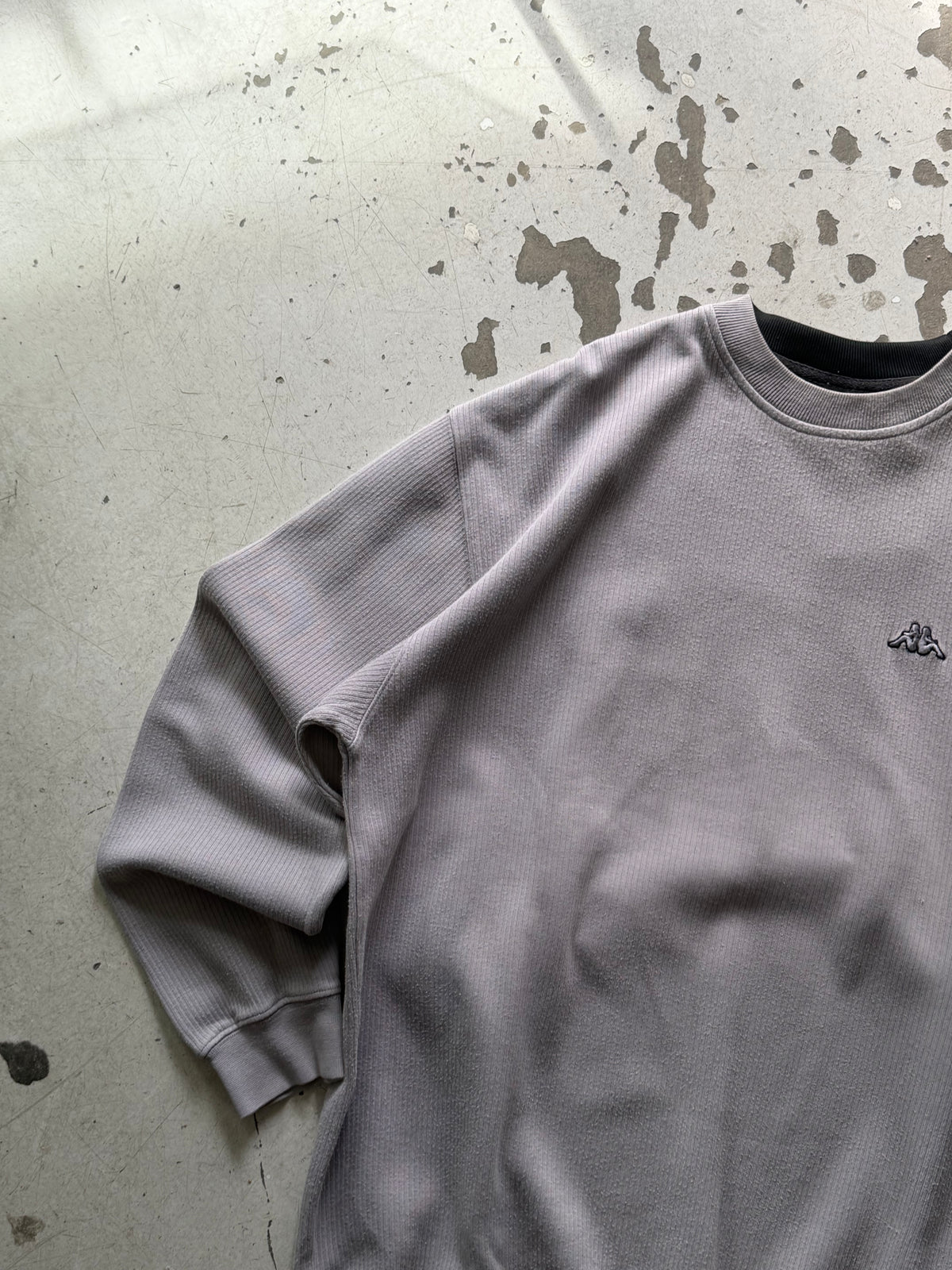 Kappa | ribbet sweatshirt | grå | L