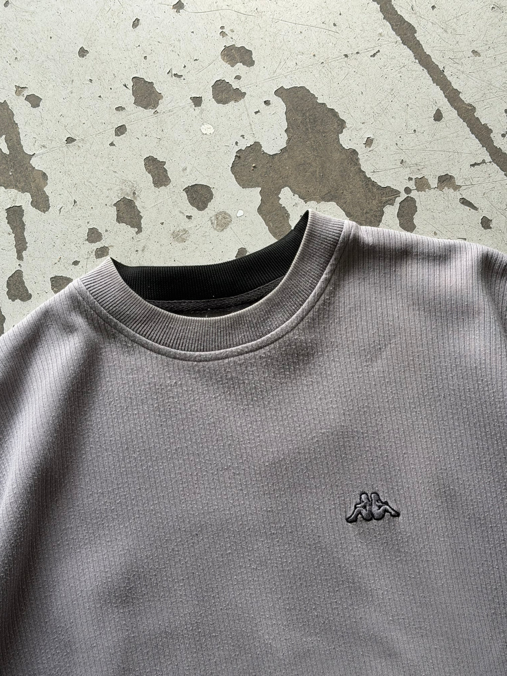 Kappa | ribbet sweatshirt | grå | L
