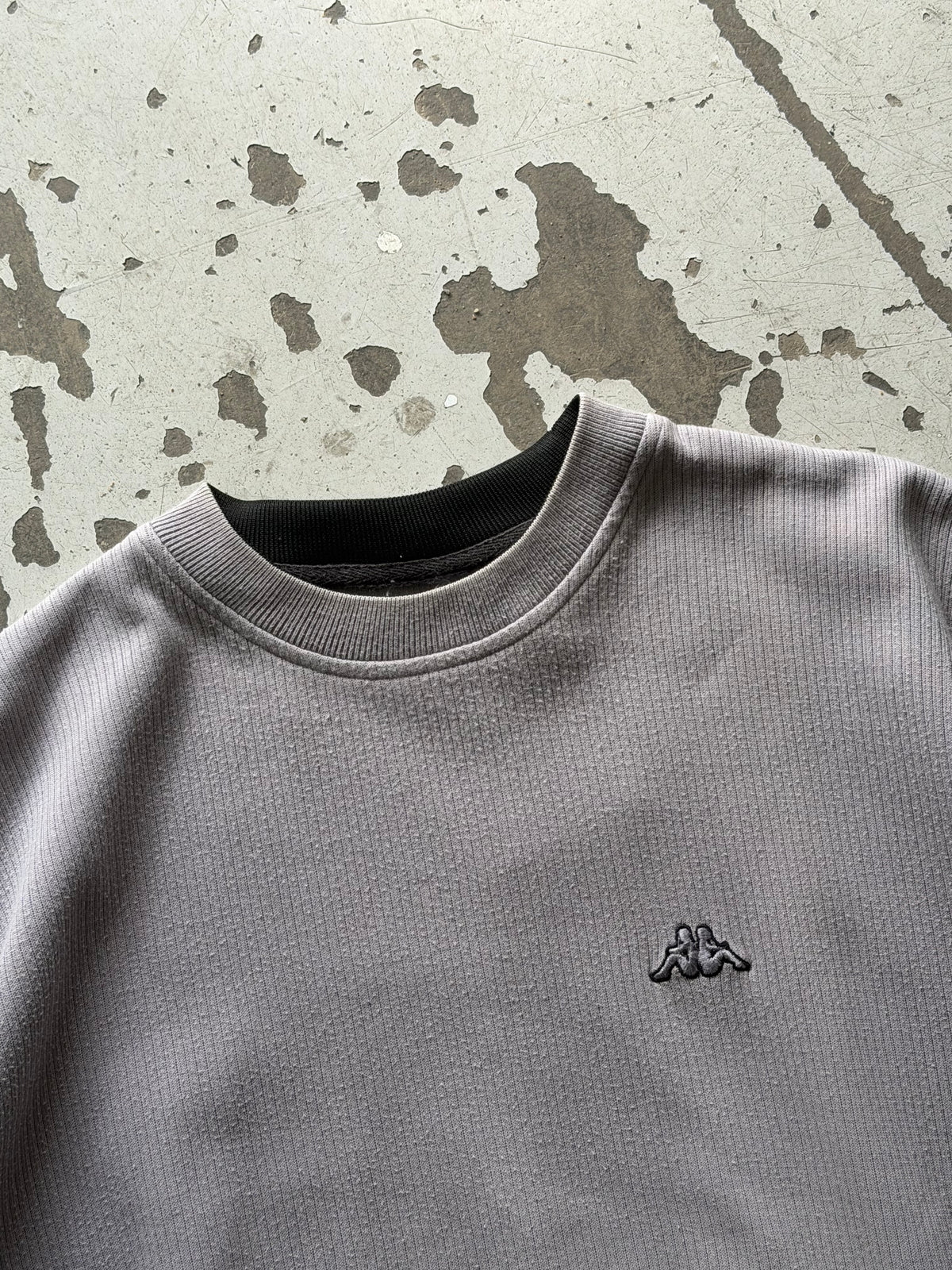 Kappa | ribbet sweatshirt | grå | L