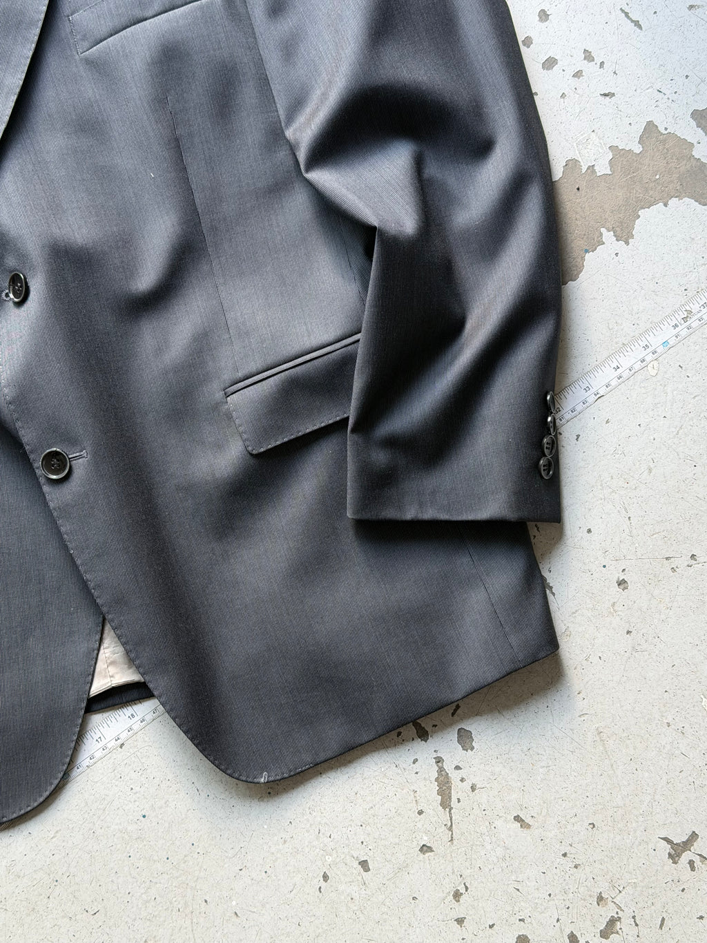 Vintage Blazer | Mørkegrå | M/L